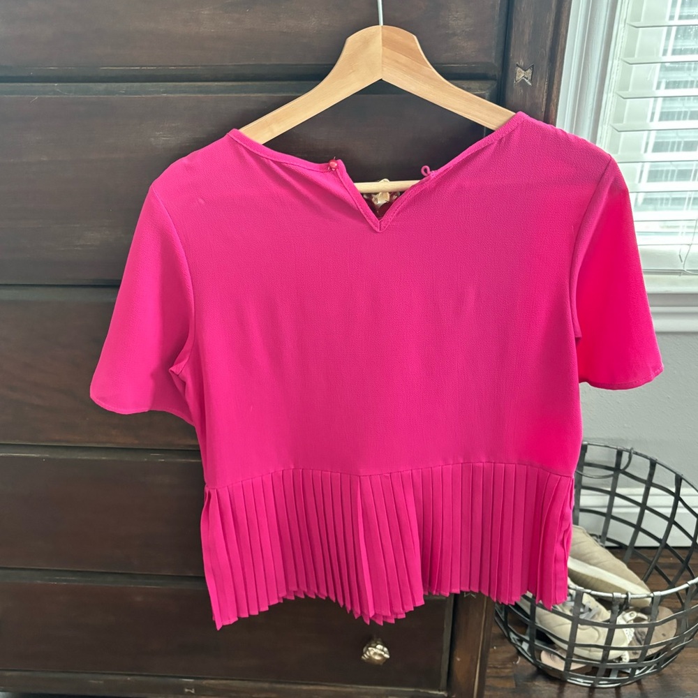 Pink Blouse with Ruffles - Picture 2 of 2